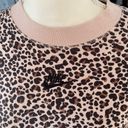 Nike  Women's All Over Leopard Print Crewneck Sweatshirt Brown Pullover Size S Photo 5