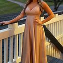 Stunning Gold Guest Dress Size 6 Photo 0