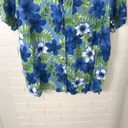 st. john's bay Vintage St.John’s Bay Hawaiian Tropical Floral Leaf Print Shirt Size 16 Photo 3