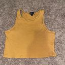 Dry Goods Mustard Cropped Tank Top Photo 0