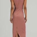 Lululemon  All Aligned Midi Dress Spiced Chai Slim Fit Bodycon Soft Athletic Nulu Photo 1