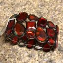 Macy's NWT Red Blingy Stretchy Bracelet Photo 2