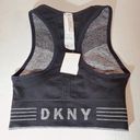 DKNY Grey Black Reversible Sports Bra Photo 4