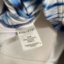 Ava & Viv  Navy Blue White Tie Dye Open Back Tankini Top 20W Photo 5