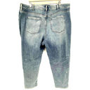 Lane Bryant  Splatter Distressed Boyfriend Jeans Size 24 NWOT Photo 2