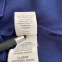 L.L.Bean  Three Quarter Sleeve Tee Shirt V Neck Cotton Blue Size Medium Petite Photo 6