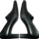 Paul Green  Pump Shoes Womens Size 9 Black Leather Block Heels Square Toe Comfort Photo 8