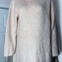 Topshop  Premium Light Pink Cream Mohair Turtleneck Long Soft Sweater Size US 10 Photo 0