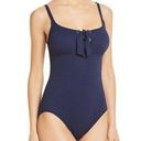 Tommy Bahama New.  navy lace front swimsuit. Photo 0