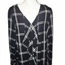 Kensie Kenzie Black and White Plaid Ruffle Dress Size M Photo 2