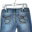 Silver Jeans  Frances Flare Distressed Denim Jeans Size 30 Photo 6