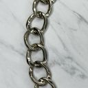 The Bar Chunky Silver Tone Metal Chain Link Belt Size XS Small S Photo 7