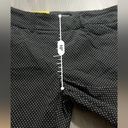 Hilary Radley  Black & White Polka Dot Print High Rise Knee Length Shorts Sz S Photo 5