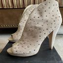 INC I.N.C Beige Studded Suede Booties  Photo 0