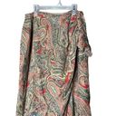 Jones New York  Signature 100% Silk Paisley Wrap Style Skirt Size 4 NWT Photo 1