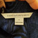 Diane Von Furstenberg  DVF 100% Silk Button Down Sheer Print Top 6 Photo 5