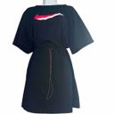 Nike Vintage Short Sleeve Black Mini Lounge Dress Jumper Womens XL - 1X Photo 1