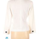 Oleg Cassini  vintage white ivory double breasted blazer jacket size 6 Photo 1