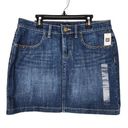 Gap  Jeans Mini Skirt Medium Wash Blue Denim Stretch Size 8 Photo 0