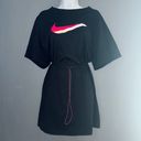 Nike Vintage Short Sleeve Black Mini Lounge Dress Jumper Womens XL - 1X Photo 4