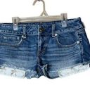 American Eagle Vintage Y2K  Gold Star Jean Shorts Size 4 Photo 0