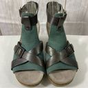 Dansko  Chunky Heel Brown and Turquoise Leather Sandals Women’s Size 37 / 7 Photo 53