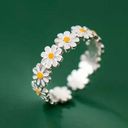 Daisy Adorable Ladies Adjustable  Ring Size 5-9 Photo 2