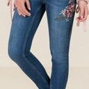 Harper  Flower Embroidered Skinny Jeans - Size 26 Photo 0