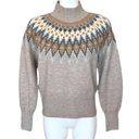 A loves A Dillards Mock Neck Fair Isle Wool Blend Sweater Medium Photo 2