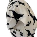 Krass&co NY& Dress Off White Black Floral Cap Sleeves Faux Wrap Dress Size Small Photo 8