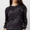 Rails Marlo Charcoal Watercolor Stripes Sweatshirt Photo 1