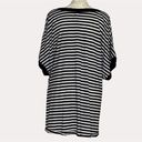 Z Supply  Angel Dolman Boxy Knit Top Blouse Stripe Black M Photo 3