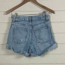 Reformation  Charlene Cuffed High Rise Jean Shorts size 25 Photo 6