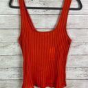 Vince  Ribbed Square Neck Tank Size Large Photo 3