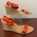 Ralph Lauren  Indigo Espadrille Wedges Orange size 11 Photo 8