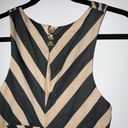 Anthropologie Leifsdottir  Macaw Striped Wrap Bodice Sheath Dress Size 0 Black Photo 5