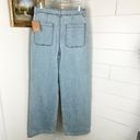 Reformation  Jeans Olive High Waist Jeans Wide Leg Button Fly NWT Size 30 Photo 1