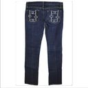 Bebe 𝅺 petite denim bling pocket straight leg jean size 28P Photo 1