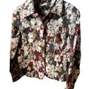 Christopher & Banks Women's Floral Button Down Corduroy Jacket Photo 0