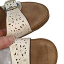 Antigua Earth Sand  White Buckle Slide On Sandal Women's 11 Wide Photo 4