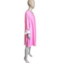 CeCe NWT  Pink and White Long Sleeve Aline Dress Photo 2