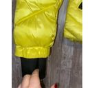 Guess  Women's Puffer Storm Cuffs Quilted Bright Yellow Jacket Coat Size Small Photo 2