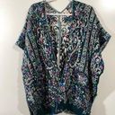 Soft Surroundings  Multicolor Shrug Sweater One Size Open Cardigan Green Photo 0