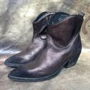 Moamoa MoMa western cowboy ankle bronze brown pre distressed leather boots size 37 Photo 0