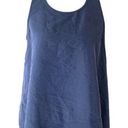 Tommy Bahama  Blue Solid Sleeveless Blouse Photo 0