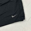 Nike  Dri Fit Black Small Swoosh Logo Athletic Running Shorts Womens Size L Photo 1