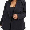 Good American  The Boss 2.0 Double Breasted Blazer in Black XS NWT Photo 0