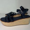 Gap Women’s Strappy Flatform Espadrilles Blue Platform Sandals Size 10 Photo 2