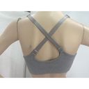 Puma ""HEATHER GRAY CROP TOP SPORTS BRA WIRELESS PADDED BUST TANK SZ: M Photo 2