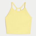 Gilly Hicks Hollister Neon Yellow Ribbed Sports Bra Tank Top Photo 0